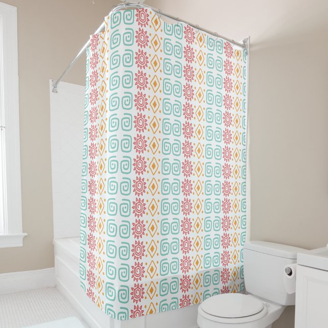 Cute boho chic  colourful shower curtain  (Creator Uploaded)