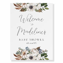 Cute Boho Clothes Baby Shower Welcome Sign