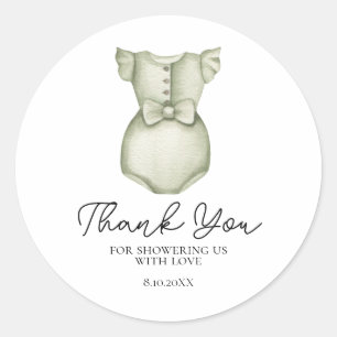 Cute Boho Clothes Girl Baby Shower Sticker