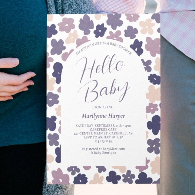Cute Boho Daisy Baby Shower Invitation (Creator Uploaded)