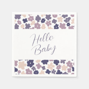 Cute Boho Daisy Baby Shower Napkin