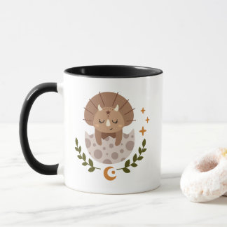 Cute Boho Dinosaur Coffee Mug for Kids