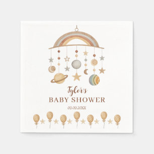 Cute Boho Gender Neutral Baby Shower Napkin