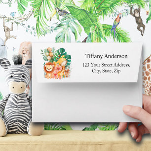 Cute Boho Jungle Animals  Envelope