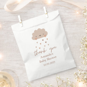 Cute Boho Rain Cloud Baby Shower Favour Bag