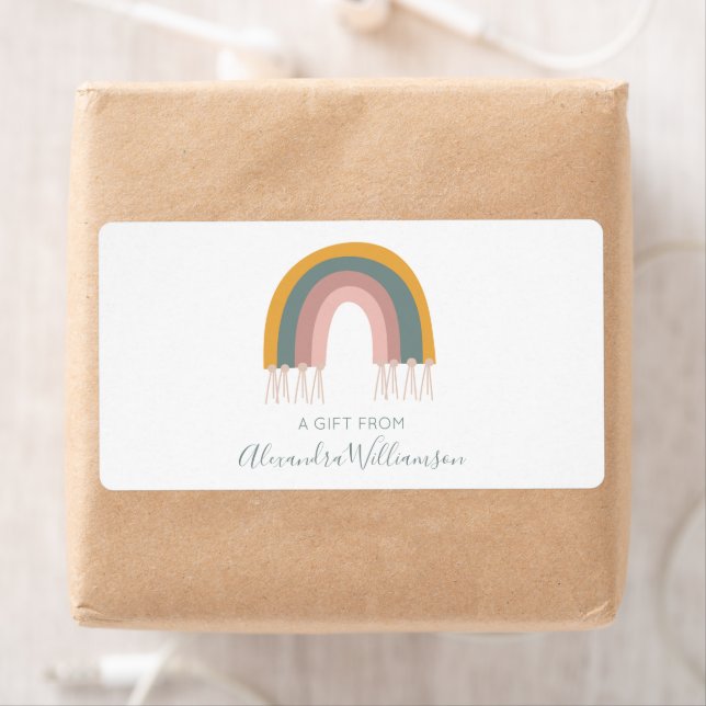 Cute Boho Rainbow A Gift From Personalised  (Insitu)