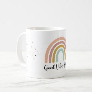 Cute Boho Rainbow Coffee Mug - Aesthetic cup