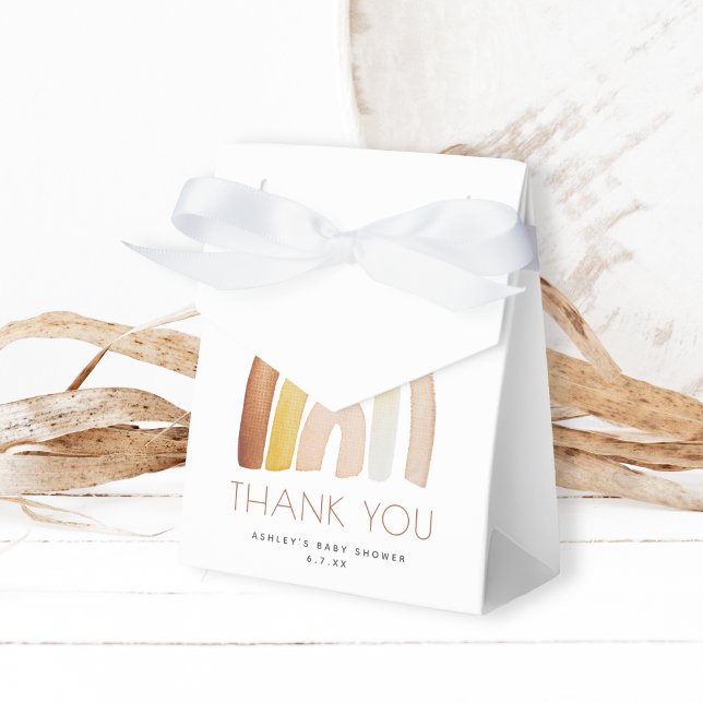Cute Boho Rainbow Thank You Baby Shower Favour Box (Creator Uploaded)