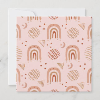 Cute boho seamless pattern