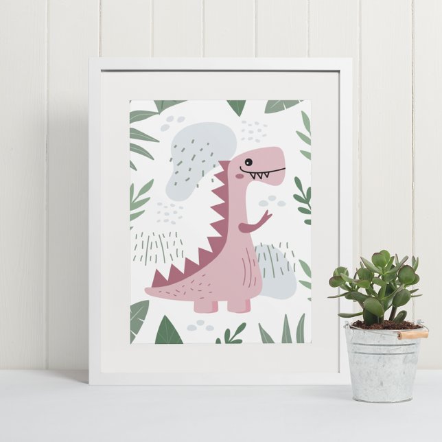 Cute Boho T-Rex Dinosaur Baby Room Nursery Decor (Creator Uploaded)