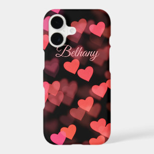 Cute Bokeh Love Hearts Dreamy Personalised
