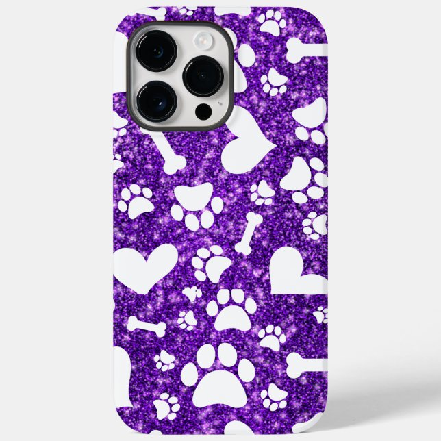 Cute Bones and Paw prints iPhone Cover  (Back)
