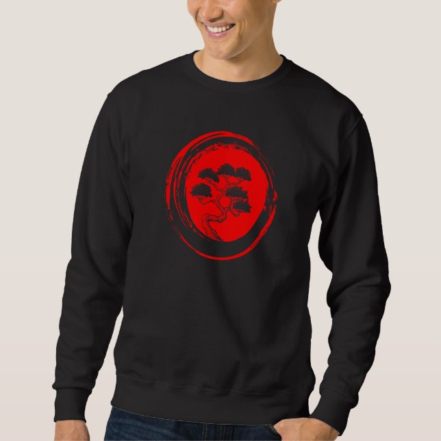 Cute Bonsai Japanese Bonsai Tree In Pot Bonsai Sweatshirt (Front)
