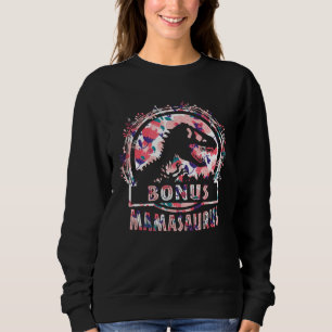 Cute Bonus Mama Saurus Rex Mamasaurus Stepmom Moth Sweatshirt