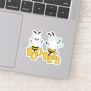 Cute Boo Bees Funny Halloween Contour Custom Cut 