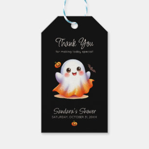Cute Boo Ghost Baby Shower Gift Tags