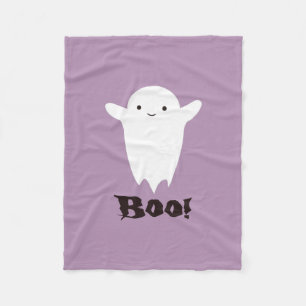 Cute Boo! Ghost Fleece Blanket
