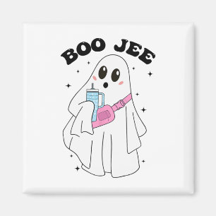 Cute Boo Ghost Funny Halloween Costume Boo Jee Gho Magnet