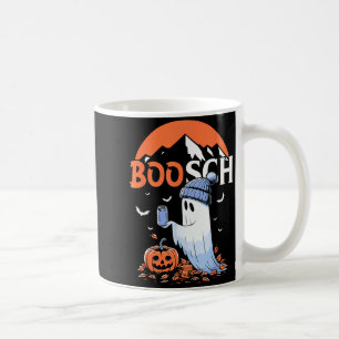 Cute Boo Ghost Halloween Pumpkin Beer Drinking Sok Coffee Mug