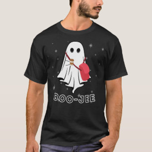 Cute Boo Ghost Spooky Funny Halloween Costume Bouj T-Shirt