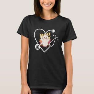Cute Boo Ghost Spooky Veterinary Vet Technician An T-Shirt