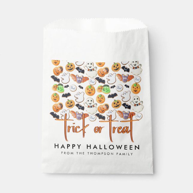 Cute Boo Halloween Party Decor Pumpkin Pattern  Favour Bag (Front)