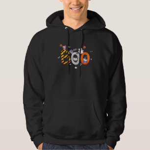 Cute Boo Halloween vampire cat ghost kitty and evi Hoodie