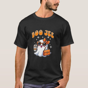 Cute Boo Jee Ghost Boujee Halloween Coquette Bow G T-Shirt