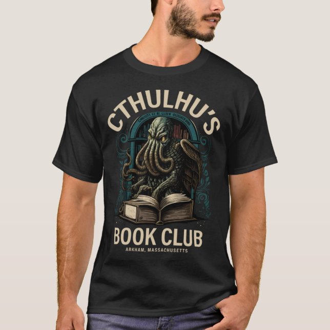 Cute Book Club Cthulhu T-Shirt (Front)