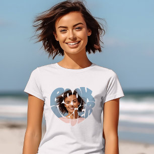 Cute Book Lover Custom Photo T-Shirt