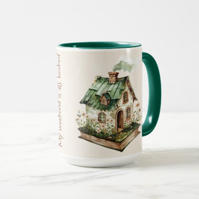 Cute Book Lover Quote Wrap Mug (Front Right)