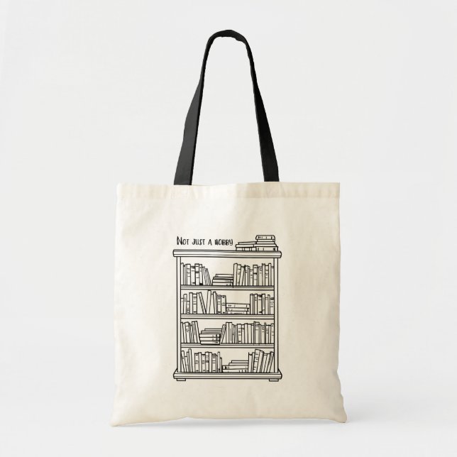 Cute Book Themed Tote Bag (Front)