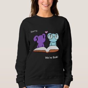 Cute Booklovers Frog Valentine featuring Girlie Sweatshirt