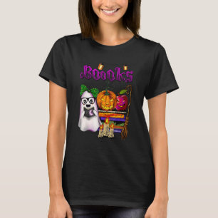 Cute Books Boo Halloween Costume Reading Book T-Shirt
