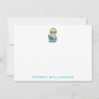 Cute Bookworm Sloth Reading Books Personalised