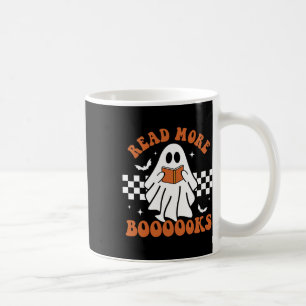 Cute Booooks Ghost Read More Books Fun Teacher Hal Coffee Mug