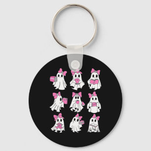 Cute Booooks Ghost Read More Books Funny Teacher H Key Ring