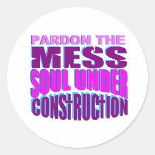 cute Born again Christian Classic Round Sticker
