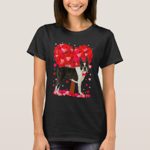 Cute Boston Terrier Dog Valentines Day Heart Puppy T-Shirt