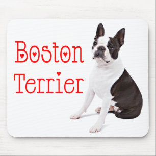 Cute Boston Terrier Gift Puppy Dog Lover Mouse Pad