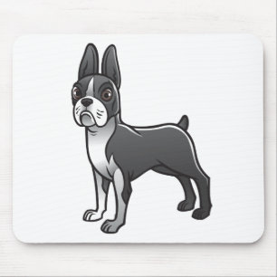 Cute Boston Terrier Gift Puppy Dog Lover Mouse Pad