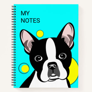 Cute Boston Terrier Kids Notebook