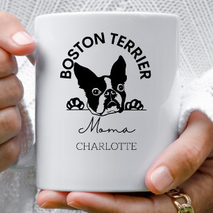 Cute Boston Terrier Mum Dog   Coffee Mug
