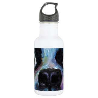 Cute Boston Terrier puppy dog portrait 532 Ml Water Bottle