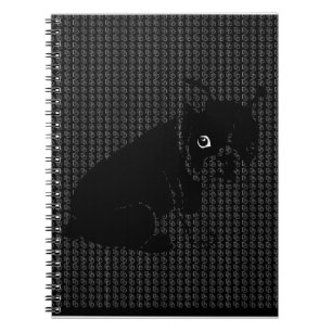Cute Boston Terrier puppy Notebook