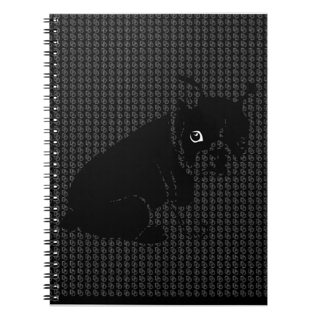 Cute Boston Terrier puppy Notebook (Front)