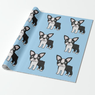 Cute Boston Terrier Wrapping Paper
