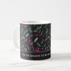 Cute Botanical Custom Message Mug 