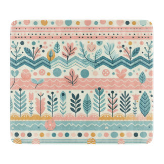 Cute Botanical Kitchen Decor Cutting Board