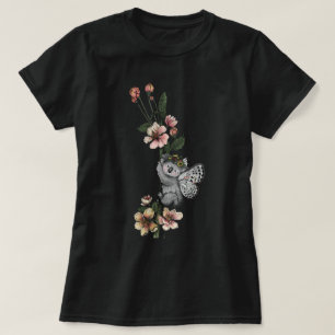 Cute Botanical Koala Beary Watercolor Illustration T-Shirt